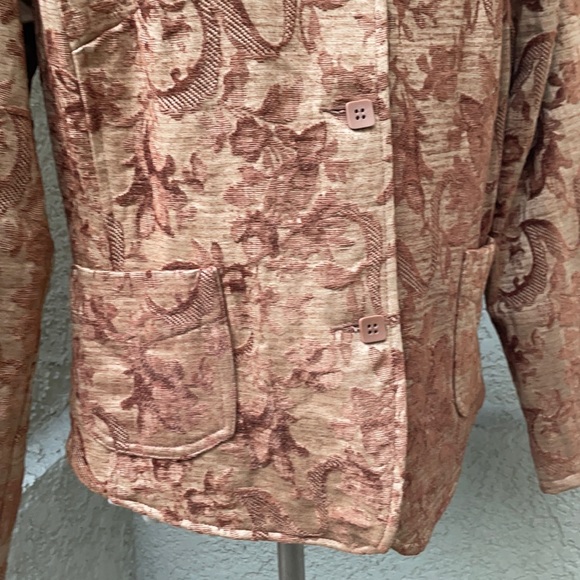 Vintage tan tapestry jacket - Picture 7 of 14